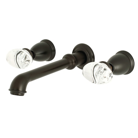 Krystal Onyx KS7125WVL Two-Handle Wall Mount Bathroom Faucet KS7125WVL